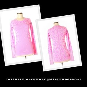 Lululemon Swiftly Tech Crew Heather Raspberry Glo